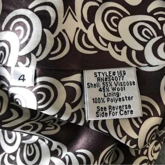 Cabi Wool Jacket Coat Tweed Flared Shakespeare Swing Grey Long Size 4 NWT - Picture 10 of 12